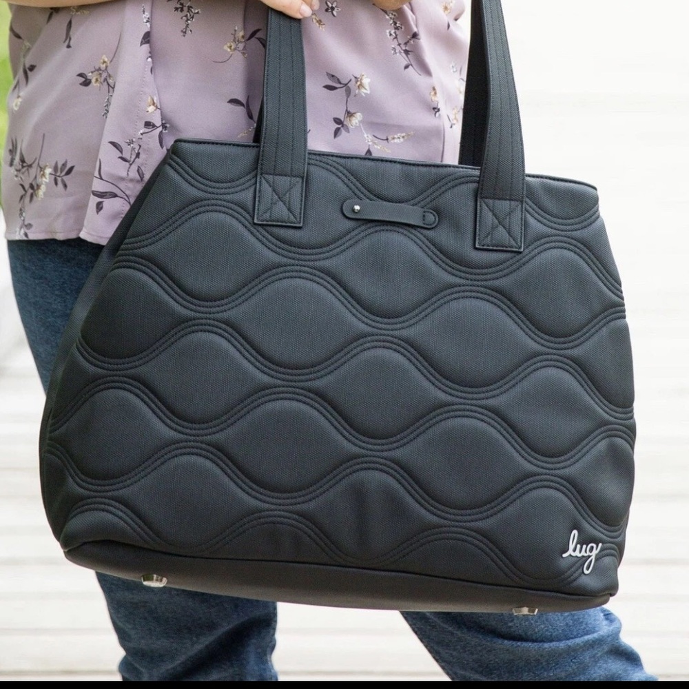 ✨ Brand New with Tags! Lug Tempo VL Vegan Leather Tote in Black ✨